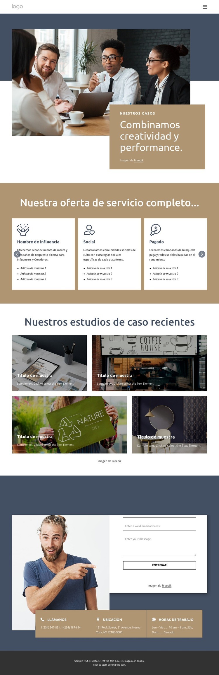 Resolver casos reales de consultoría de gestión Diseño de páginas web