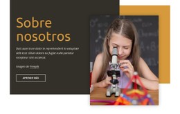 Columna De Plantilla De Cuadrícula CSS Para Desarrollo Científico Para Niños.
