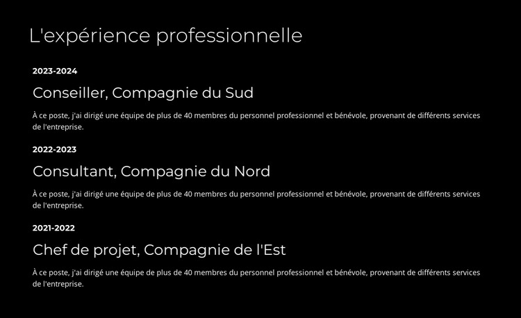 Travail d'équipe et collaboration Modèles de constructeur de sites Web