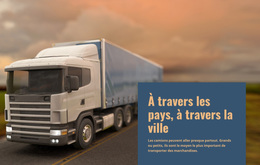 Transport De Marchandises À Travers Les Pays - Thème WordPress Moderne