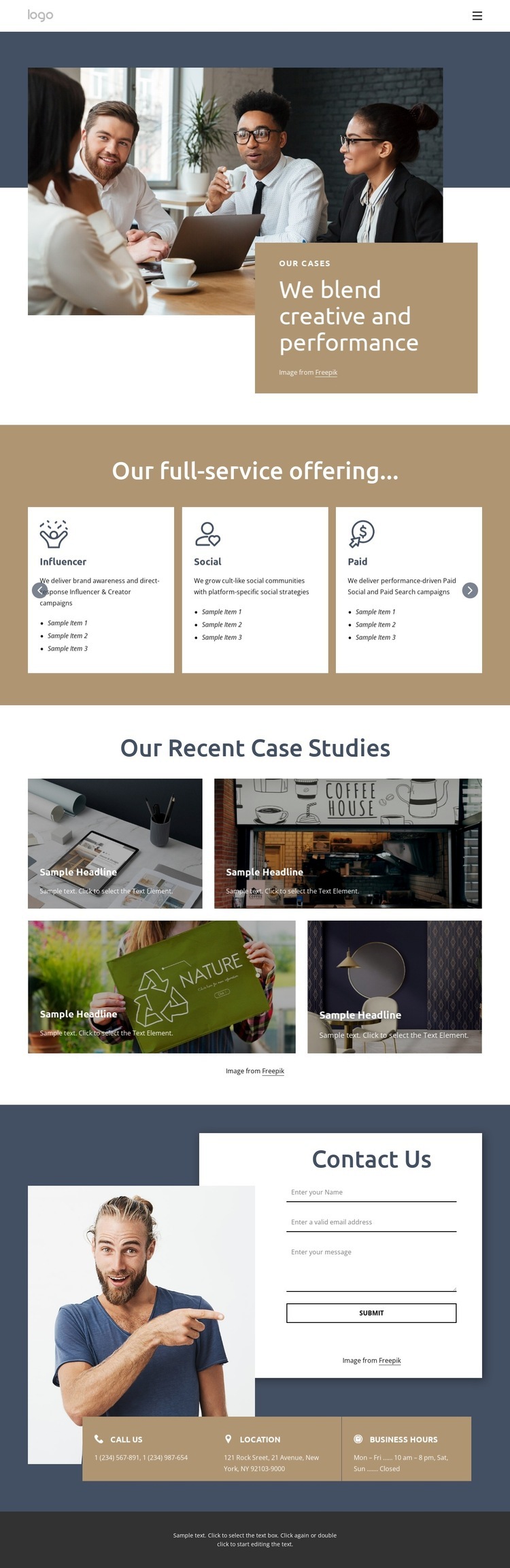 Solve real management consulting cases Homepage Design