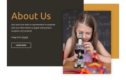 Science Development For Kids - One Page Template Inspiration