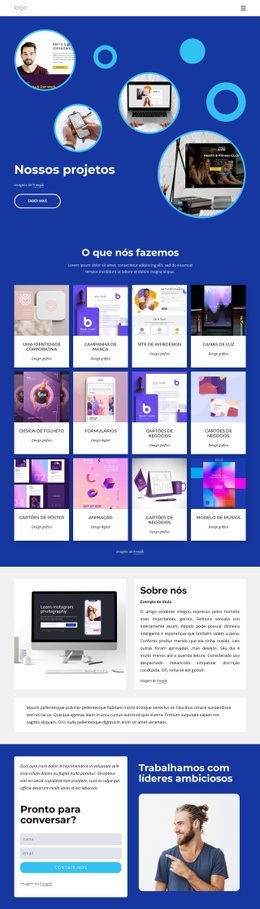 Projetamos Experiências Digitais Que Convertem Um Modelo De Página