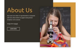 Science Development For Kids - Free Website Template