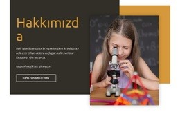 Çocuklar Için Bilim Gelişimi - Özel HTML5 Şablonu