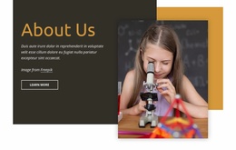 Science Development For Kids - Landing Page Designer