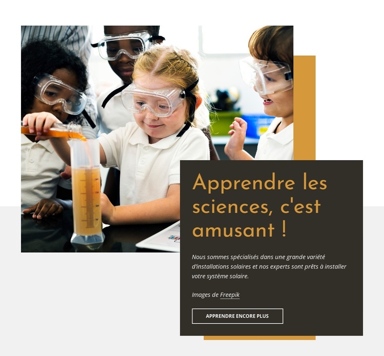 Explorez quelques expériences dingues dans notre science pour les enfants Thème WordPress