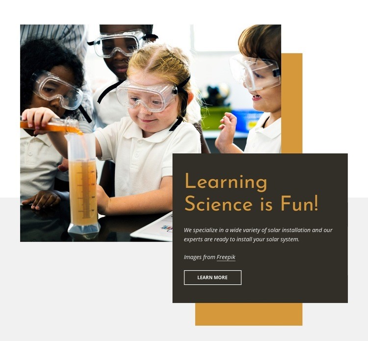Explore some bonkers experiments in our science for kids Homepage Design