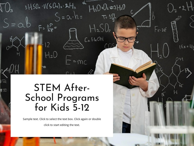 After-school programs HTML Template