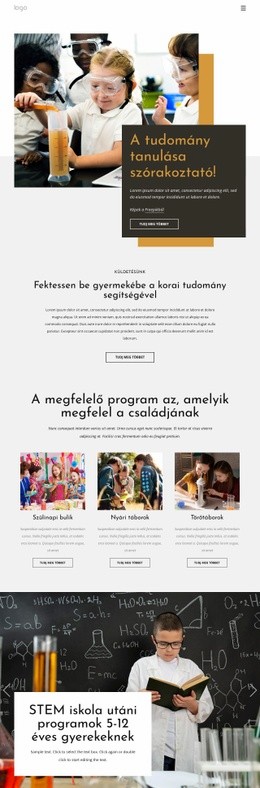 A Tudomány Tanulása Szórakoztató - Egyszerű Webhelysablon