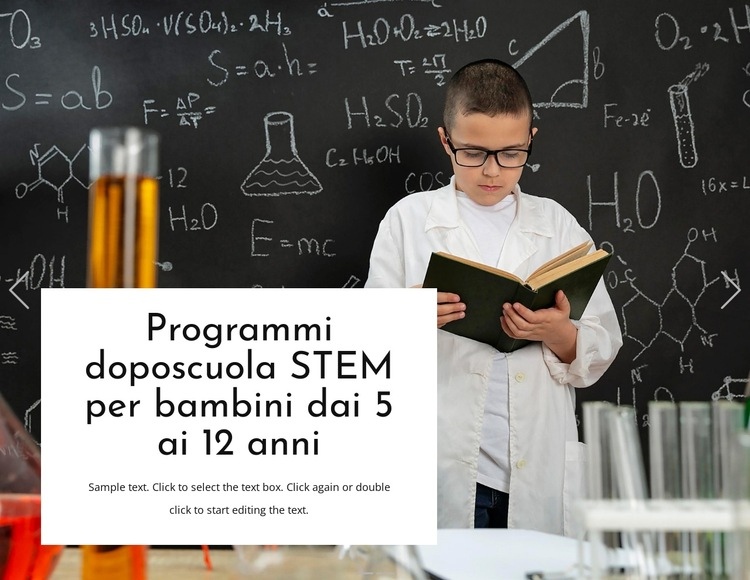 Programmi di doposcuola Modelli di Website Builder