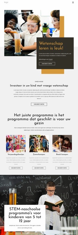 Wetenschap Leren Is Leuk Financiële Website