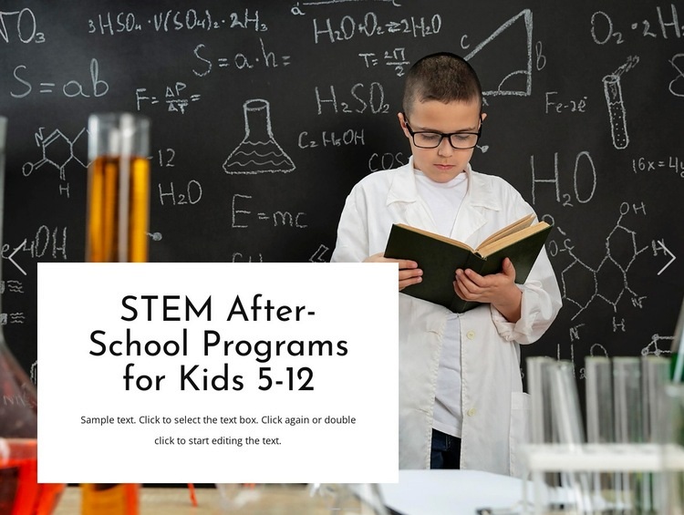 After-school programs Squarespace Template Alternative