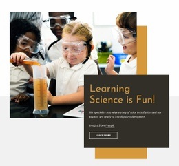 Utforska Några Galna Experiment I Vår Vetenskap För Barn - HTML Web Page Builder