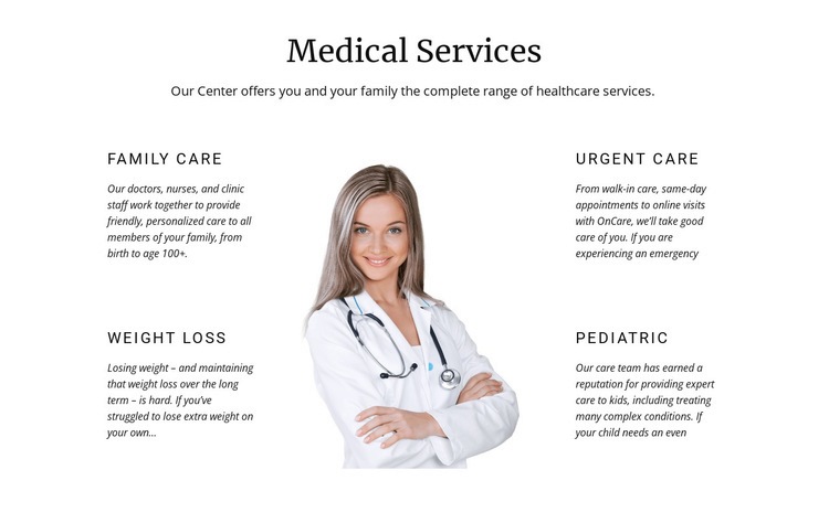 Dětská medicína Html Website Builder