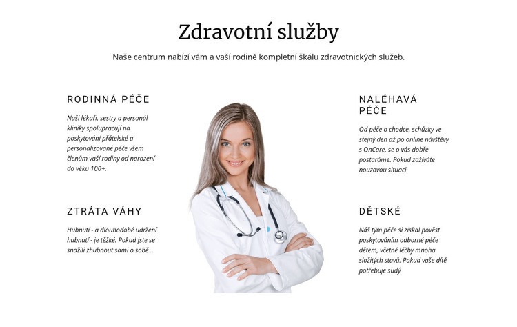 Dětská medicína Šablona