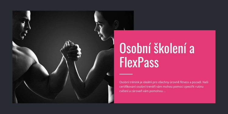 Balíčky programování fitness Šablona webové stránky