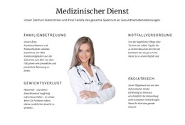 Kindermedizin Flexbox-Vorlage