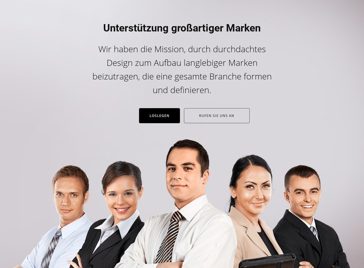 Unterstützung großartiger Marken CSS-Vorlage