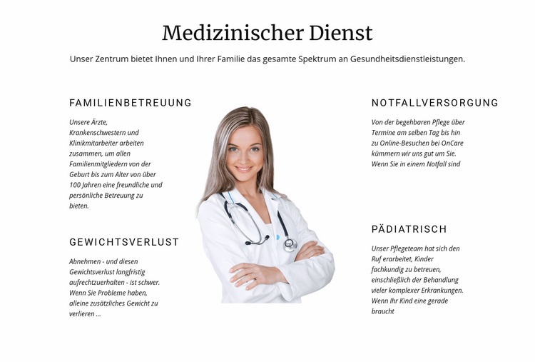 Kindermedizin Eine Seitenvorlage