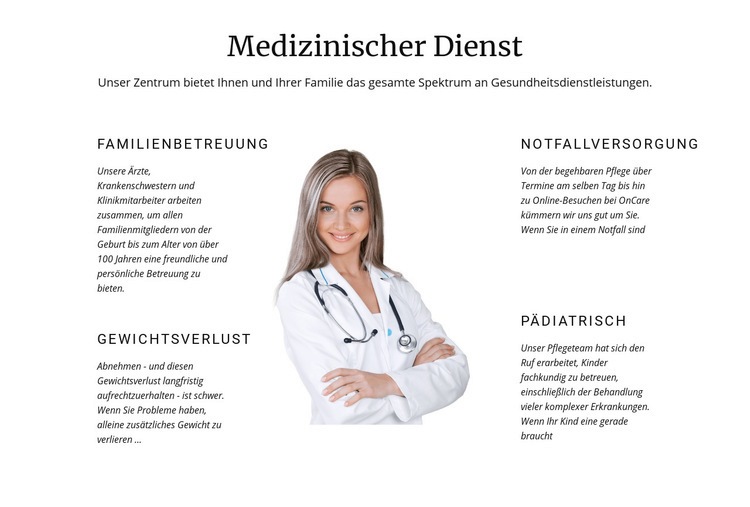 Kindermedizin Landing Page