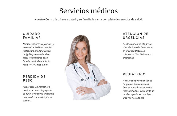 Medicina pediátrica Plantillas de creación de sitios web