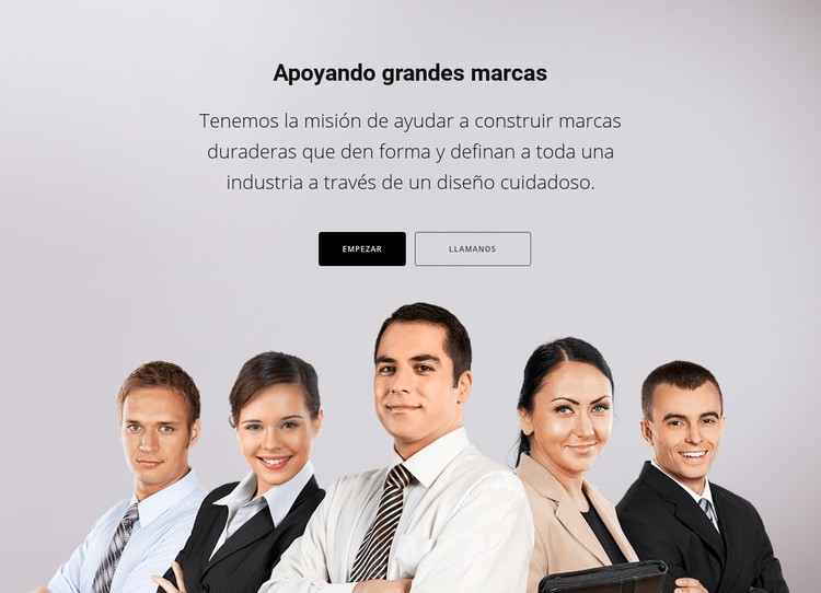 Apoyando grandes marcas Plantilla CSS