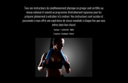 La Meilleure Conception De Site Web Pour Fitness, Nutrition Et Pleine Conscience