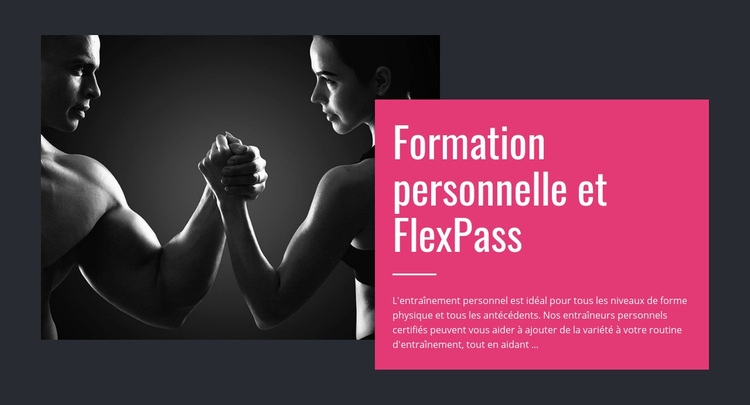 Forfaits de programmation de remise en forme Modèle HTML5