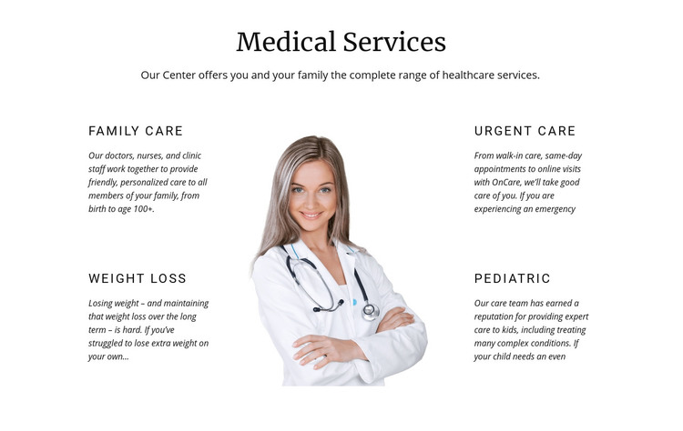Pediatric medicine Homepage Design