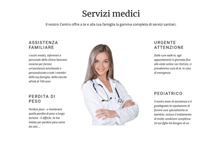 Medicina pediatrica Costruttore di siti web HTML