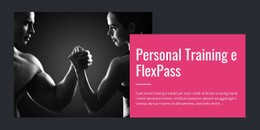 Pacchetti Di Programmazione Fitness - Mockup Del Sito Web Con Funzionalità