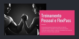 Pacotes De Programação De Fitness - Maquete De Funcionalidade Do Site