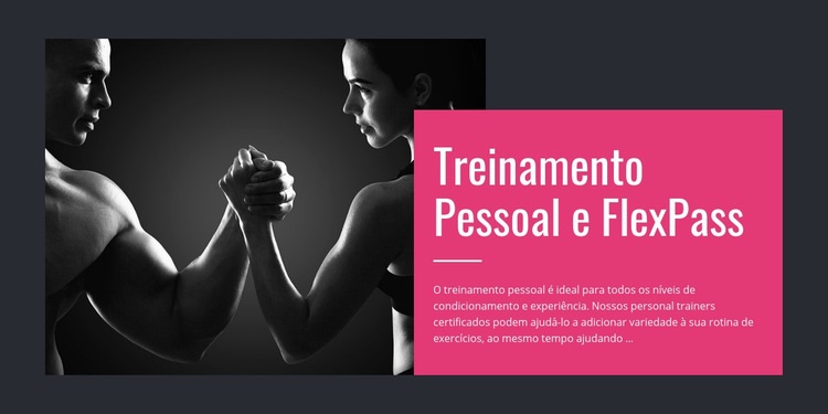 Pacotes de programação de fitness Landing Page