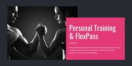 Fitness Programming Packages - Landing Page