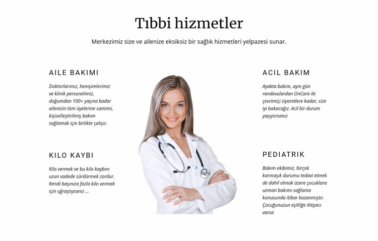 Pediatrik tıp HTML5 Şablonu