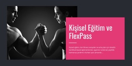 Fitness Programlama Paketleri Sayfa Şablonu