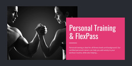 Web Page Design For Fitness Programming Packages