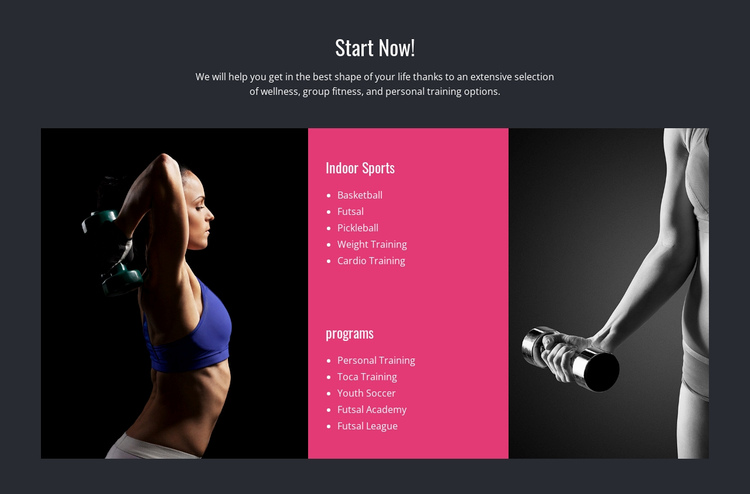 Core strength and stability Website Builder Software