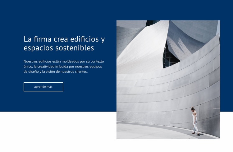 Construyendo espacios sostenibles Creador de sitios web HTML