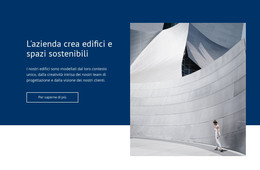 Costruire Spazi Sostenibili - Modello Di Sito Web HTML