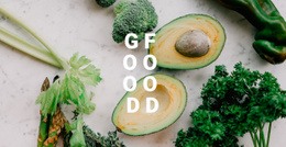 Готовый К Использованию Дизайн Сайта Для Хорошая Еда