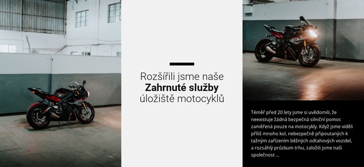 Vše o motocyklech Šablona