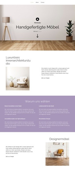 Website-Design Für Der Ort, An Dem Du Lebst