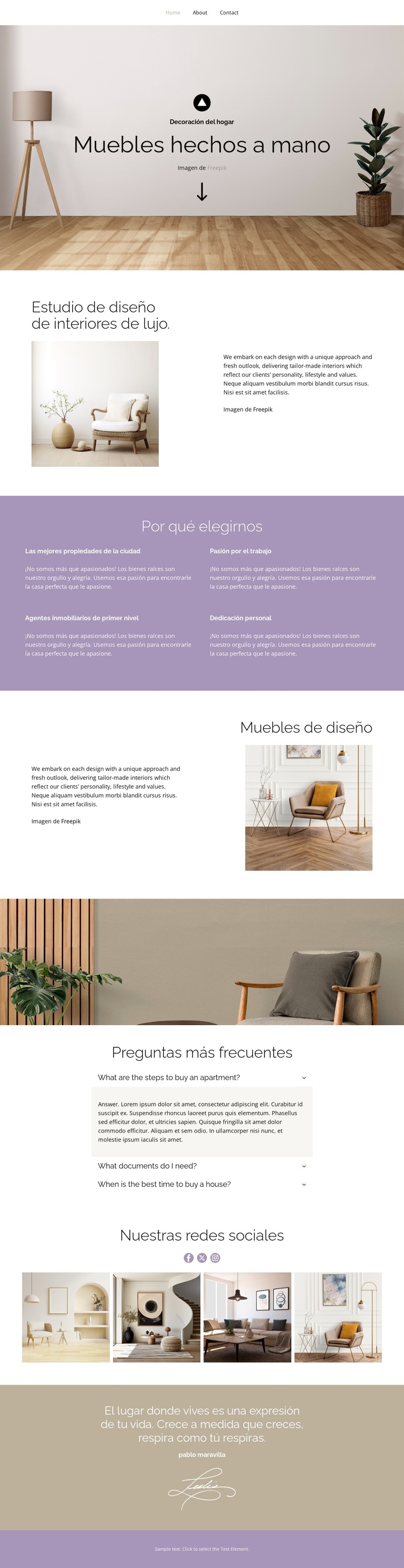 El lugar donde vives Tema de WordPress