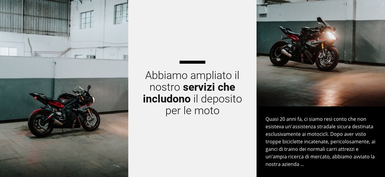 Tutto sulle moto Modelli di Website Builder