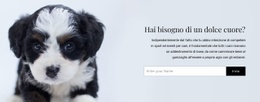 Prendi Un Cane Da Un Rifugio - Mockup Del Sito Web Scaricabile Gratuitamente