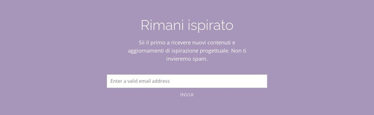 Funzionale e sorprendente Modello HTML5