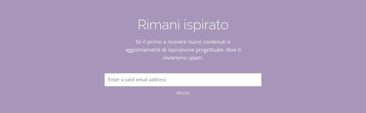 Funzionale e sorprendente Modello di sito Web