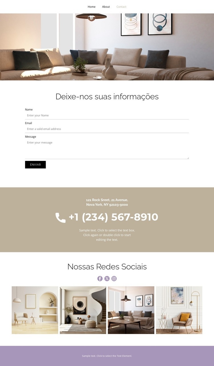 Deixe-nos suas informações Landing Page